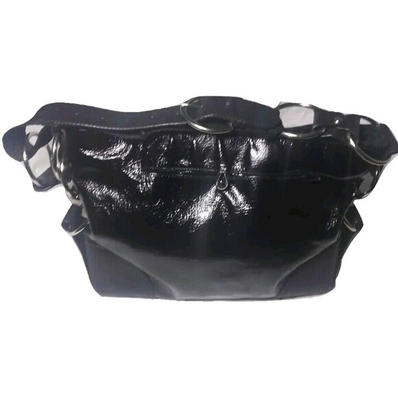 Donald J. Pliner Jett Reflections Hobo Shoulder Bag Black Leather Retail $275 - Picture 1 of 6